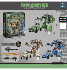 Трансформер 908-9 B (48/2) 3 кольори, трансформується в машину, висота 20 см, зброя, шарнірні кінцівки. колеса, в коробці, ВИДАЄТЬСЯ ТІЛЬКИ МІКС ВИДІВ