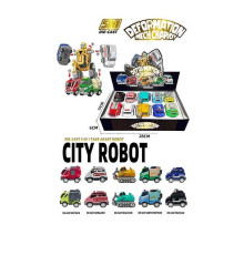 Трансформер A 6005-01 / 05 (24/2) ЦІНА ЗА 10 ШТУК В БЛОЦІ, металопластиковий корпус, інерція, гумові шини, в коробці