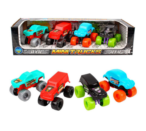 гр Набір машин "Міні траки" 9567 (12) "Technok Toys", 4 машинки, в коробці – в наличии! Купите сейчас у KAZKOVA гр Набір машин "Міні траки" 9567 (12) "Technok Toys", 4 машинки, в коробці – в наличии! Купите сейчас у KAZKOVA