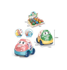 Набір машинок BM 2102 (24/2) брязкає, гумові елементи, ЦІНА ЗА 12 ШТУК В БЛОЦІ