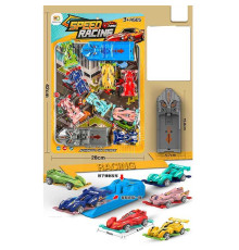 Набір машин 24612 (108/2) 8 штук, 2 механічні запускачі, на листі