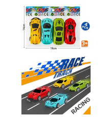 Набір машин 24698 (480/2) 4 штуки, в пакеті