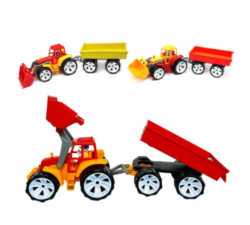 гр Трактор BAMS ківш + причеп - кольоровий 007/10 (4) "BAMSIC" в сітці – в наличии! Купите сейчас у KAZKOVA гр Трактор BAMS ківш + причеп - кольоровий 007/10 (4) "BAMSIC" в сітці – в наличии! Купите сейчас у KAZKOVA