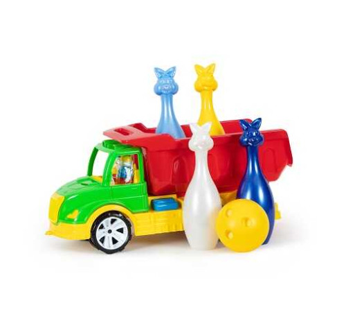 гр Машинка "Самоскид Mati з кеглями" 009/16 (3) "BAMSIC", в сітці – в наличии! Купите сейчас у KAZKOVA гр Машинка "Самоскид Mati з кеглями" 009/16 (3) "BAMSIC", в сітці – в наличии! Купите сейчас у KAZKOVA