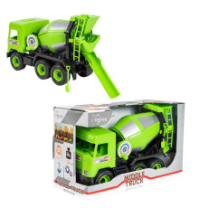 гр Авто "Middle truck" бетонозмішувач (4) 39485 (св. зелений) в коробці "Tigres"