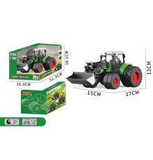 Трактор 99-79 A (30) масштаб: 1:24, гумові колеса, ківш, рухомі елементи, в коробці