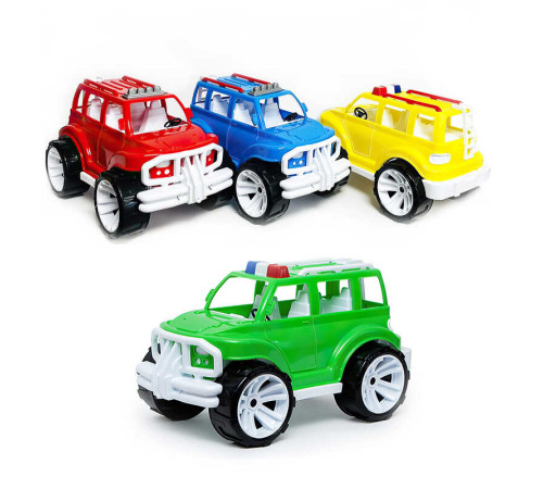 гр Машинка "Позашляховик класичний малий" 329 Різнобарвний (8) "BAMSIC" 4 види, в сітці – в наличии! Купите сейчас у KAZKOVA