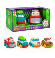 Набір машин 6510-2 (36/2) 2 види, пискавка, 2 штуки, в коробці