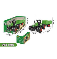 Трактор 99-77 B (30) масштаб: 1:24, причеп-самоскид, гумові колеса, рухомі елементи, в коробці