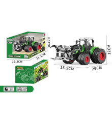 Трактор 99-79 B (30) масштаб: 1:24, гумові колеса, ківш, рухомі елементи, в коробці