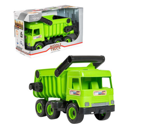 гр Авто "Middle truck" самоскид (4) 39482 (св. зелений) в коробці "Tigres" гр Авто "Middle truck" самоскид (4) 39482 (св. зелений) в коробці "Tigres"