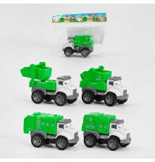 Спецтехніка GC 686 (864/2) 4 види, сміттєвоз, у пакеті