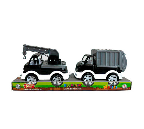 гр Набір машин "Mini Matiki" (кран, сміттєвоз) 002/10 (40) "Bamsic", планшет – в наличии! Купите сейчас у KAZKOVA гр Набір машин "Mini Matiki" (кран, сміттєвоз) 002/10 (40) "Bamsic", планшет – в наличии! Купите сейчас у KAZKOVA