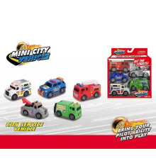 Набір машин MY 102 (48/2) 5 штук, пожежна машина, сміттєвоз, евакуатор, поліційна машина, швидка допомога, в коробці