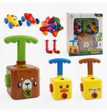 Запускач з повітряними кульками KB 133-5 /4/3 (36) 3 види, механічний, 2 варіанти гри, 2 машинки, 10 кульок, в коробці, ВИДАЄТЬСЯ ТІЛЬКИ МІКС ВИДІВ