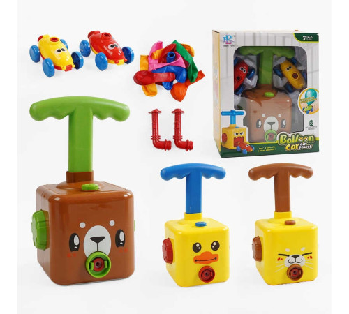 Запускач з повітряними кульками KB 133-5 /4/3 (36) 3 види, механічний, 2 варіанти гри, 2 машинки, 10 кульок, в коробці, ВИДАЄТЬСЯ ТІЛЬКИ МІКС ВИДІВ