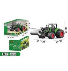 Трактор 99-79 C (30) масштаб: 1:24, гумові колеса, коток, рухомі елементи, в коробці