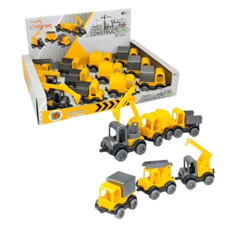 гр Будівельні машинки "Kid cars" 39901 ЦІНА ЗА 12 ШТУК У БОКСІ (96) "Tigres" гр Будівельні машинки "Kid cars" 39901 ЦІНА ЗА 12 ШТУК У БОКСІ (96) "Tigres"