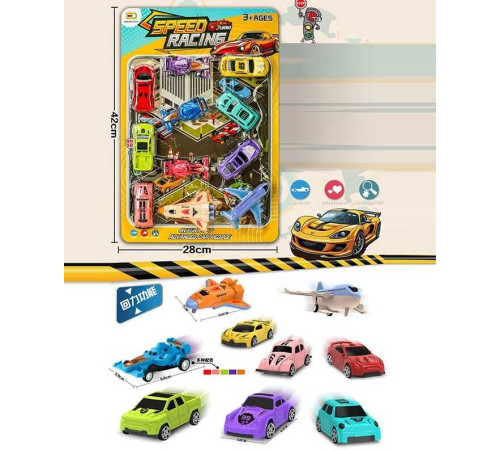 Набір машин 24622 (108/2) 11 видів транспорту, на листі