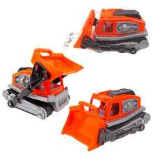 гр Бульдозер 9680 (4) "Technok Toys", гусениця, рухомі елементи, в сітці