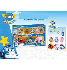 Набір машин 3753 (18) 3 машинки, 3 героя, викрутка, машинка-конструктор, в коробці