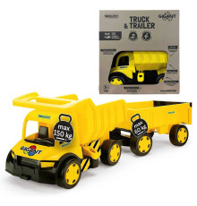 гр Вантажівка "Гігант" + іграшка візок (лімітована колекція) 65110 ЖОВТИЙ (1) "WADER"
