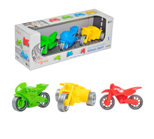 гр Набір мотоциклів "Kids cars Sport" 3 шт. 39545 (35) "Tigres", в коробці