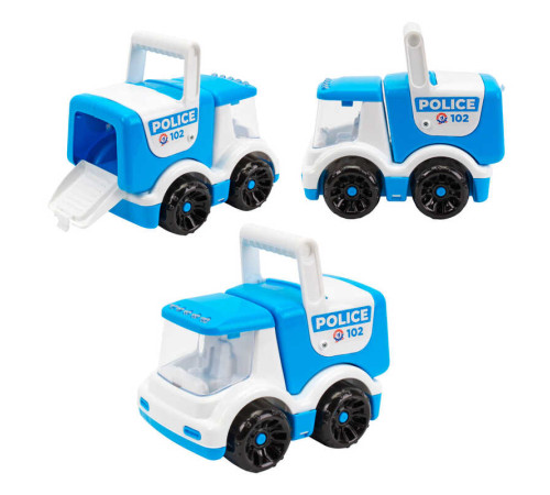 гр Вантажівка ТехноК 2178 (10) "Technok Toys", 17х12х15 см, задні дверцята відчиняються, ручка для перенесення