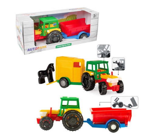 гр Трактор з причепом 39009 (6) "Tigres", в коробці – в наличии! Купите сейчас у KAZKOVA