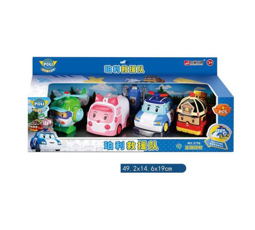 Набір машин 3758 (24) 4 штуки, герої, викрутка, конструктор, в коробці