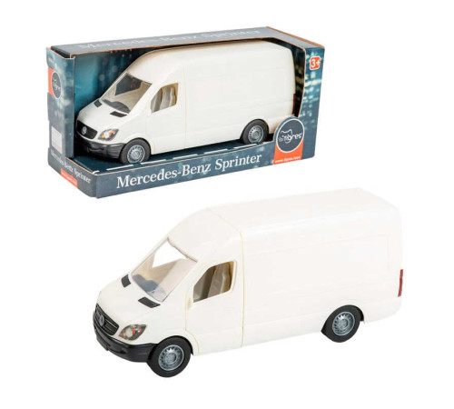 гр Автомобіль "Mercedes-Benz Sprinter" вантажний білий 39651 (4) "Tigres" 1:24, гумові колеса, двері відчиняються, кермо підіймається, в коробці гр Автомобіль "Mercedes-Benz Sprinter" вантажний білий 39651 (4) "Tigres" 1:24, гумові колеса, двері відчиняються, кермо підіймається, в коробці
