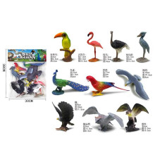 Набір тварин Q 907-9 (48) "Птахи", в пакеті