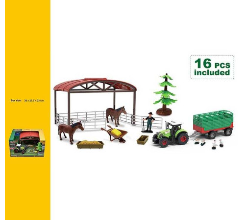Ферма 550-15 K (9) трактор, інерційний механізм, фігурки, звукові ефекти, підсвічування, в коробці – в наличии! Купите сейчас у KAZKOVA
