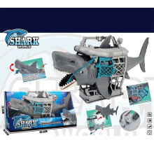 Акула 24025 (24/2) довжина: 38 см, на батарейках, підсвічування, автоматично рухає головою, в коробці