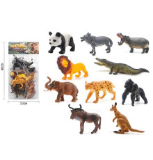Набір тварин Q 203-9 (60) 10 штук, “Дикі тварини”, в пакеті