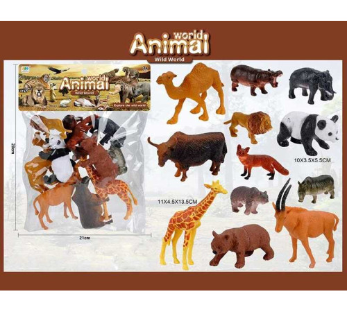 Набір тварин 559-296 A (144/2) 12 тварин, у пакеті