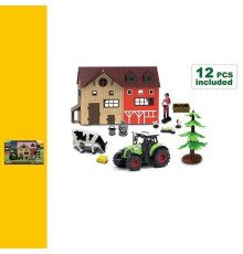 Ферма 550-17 K (12) трактор, звуки, підсвічування, інерція, будинок, фігурки тварин, герой, в коробці