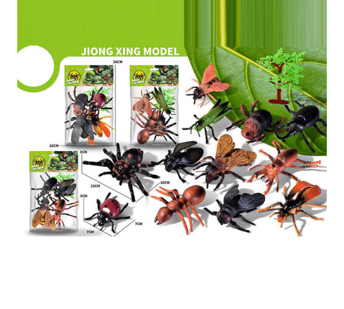 Набір комах KC 713-5 (240/2) в пакеті, ВИДАЄТЬСЯ ТІЛЬКИ МІКС ВИДІВ