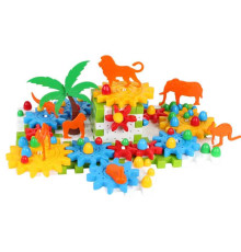 гр Іграшка "Конструктор" 3763 (5) "Technok Toys" 118 деталей, фігурки тварин, в коробці