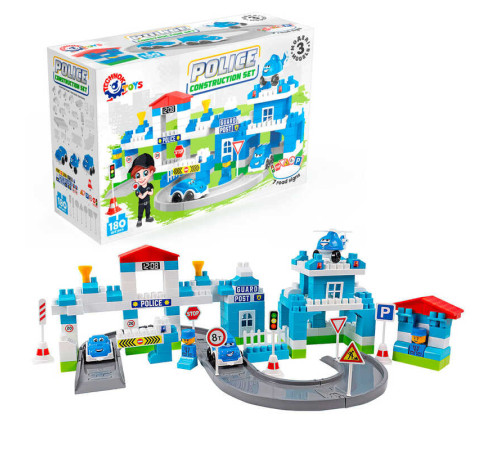 гр Конструктор Технок 8447 (3) "Technok Toys" відділок поліції, 180 деталей, патрульна машина, мінівен, гвинтокрил, в коробці – в наличии! Купите сейчас у KAZKOVA