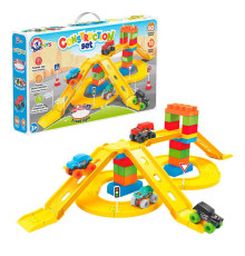 гр Конструктор 8461 (4) "Technok Toys", 80 деталей, 4 машинки, дорожні знаки, в коробці
