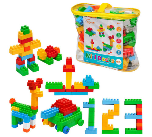 гр Конструктор "Mini Blocks" 150 ел. 39983 (6) "Tigres", в сумці гр Конструктор "Mini Blocks" 150 ел. 39983 (6) "Tigres", в сумці