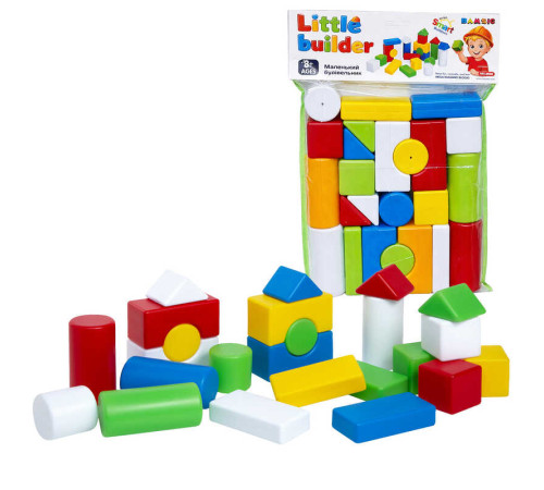 гр Набір дитячий "Будівельник №3" 095/8 (20) "BAMSIC" у пакеті