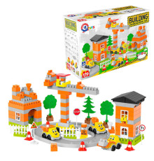 гр Констуктор 9994 (3) "Technok Toys", 170 елементів, дорожні знаки, огорожа, траса, дерева, наліпки, інструкція, в коробці