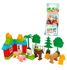 гр Конструктор 0341 (9) "Technok Toys", 45 елементів, “Ферма”, у пакеті