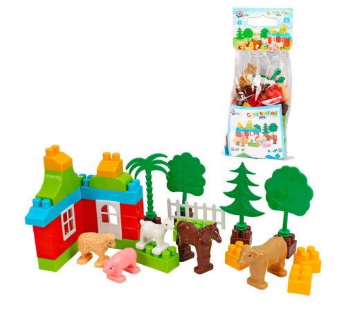 гр Конструктор 0341 (9) "Technok Toys", 45 елементів, “Ферма”, у пакеті – в наличии! Купите сейчас у KAZKOVA