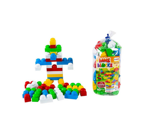 гр Конструктор "BAMSIBLOCK №1" 115/2 (15) "BAMSIC" 60 деталей, у пакеті гр Конструктор "BAMSIBLOCK №1" 115/2 (15) "BAMSIC" 60 деталей, у пакеті