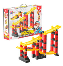 гр Конструктор 1959 (4) "Technok Toys", 69 великих деталей, 2 машинки, трек, в коробці