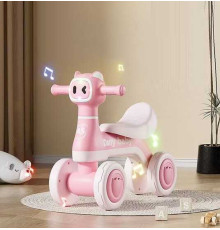 Велобіг JOY 4-х колісний JW-10259 (1) колеса PU, рама пластик, озвучування та підсвічування, в коробці