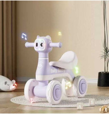 Велобіг JOY 4-х колісний JW-11364 (1) колеса PU, рама пластик, озвучування та підсвічування, в коробці